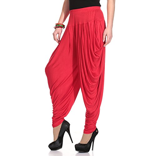 Legis Relaxed Comfortable Viscose Dhoti Pants Yoga Fitness Active wear for Women Dance - Free 