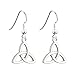 Irish Knot Earrings Rhodium Plated Drop Made in Ireland