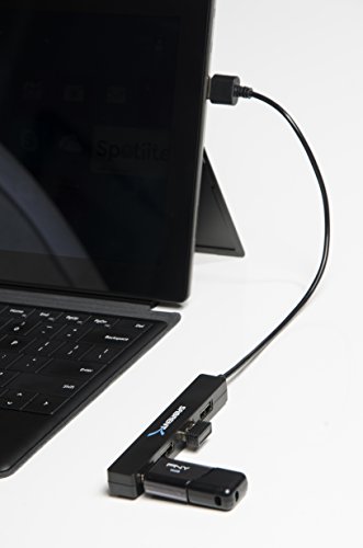 Sabrent 4 Port Portable USB 2.0 Hub (9.5" cable) for Ultra Book, MacBook Air, Windows 8 Tablet PC (HB-MCRM)