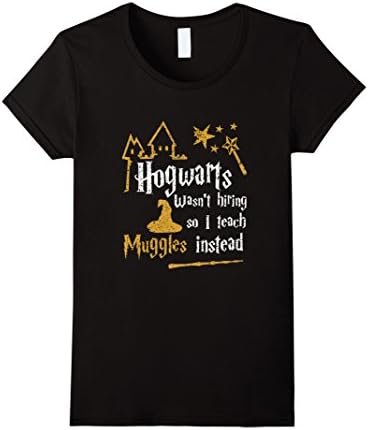 Womens I Teach Muggles Instead Funny Shirt Small Black