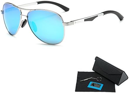 Shushu Jacob Men's Polarized Sunglasses UV400 Protection Vintage Aviator
