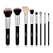 HFUN Professional Makeup Brushes Set Foundation Blush Brushes Tool Powder Bronzer Brushes Highlight Eyeliner Eyebrow Brush and Brush Cleaner and Case (8 pcs, Black)