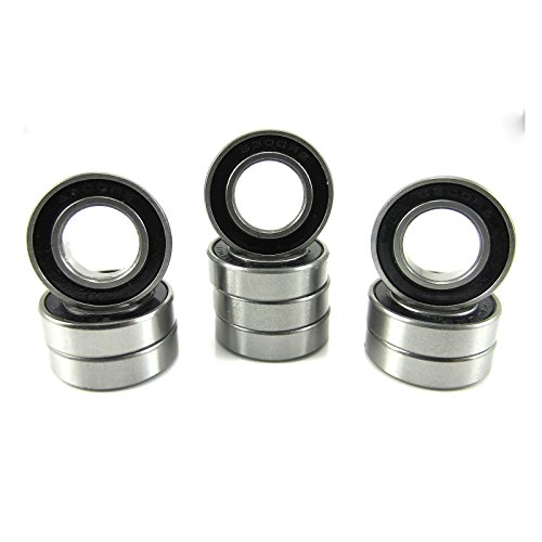 (10) 10x19x5mm Precision Ball Bearings ABEC 3 Rubber Seals
