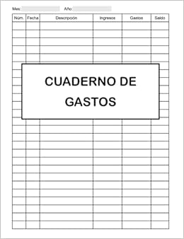 Cuaderno De Gastos: Libro De Caja Diario De Contabilidad Para ...