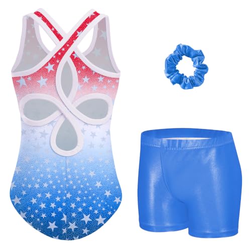 Zaclotre Girls Leotards for Gymnastics Sparkly Dance Clothes with Gym Short at Amazon
