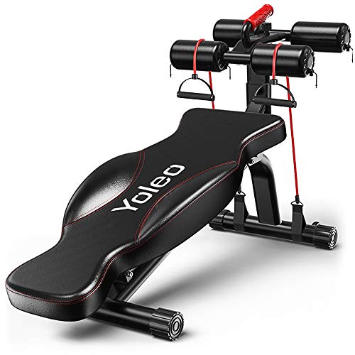 Yoleo Sit Up Bench, Adjustable Weight Bench, Full Body Workout