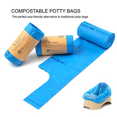 Green Elephant Travel Potty Liners Disposable Potty Liners for