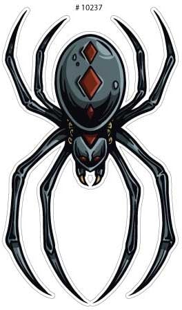 # 10237 Spider Sticker Decal for Car Bumper, Motorcycles, Windows, Laptops, Walls and More (6")
