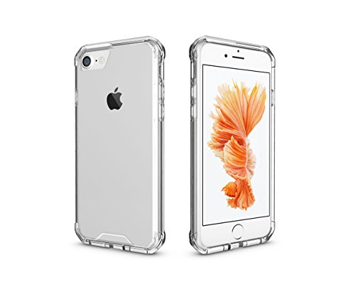 iPhone 7 Case iPhone 8 Case Airbag Anti Fall Sleeve Case Shock Proof for iPhone 7 and iPhone 8 Border Protective Cover, Transparent Shell (White)