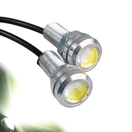 HOTSYSTEM High Power White 9w LED Eagle Eye Bumper Motorcycle Light Tail Light Backup Light for Car Motor 6pcs