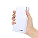 Skyvast 20000mAh Wallet-Style Portable Power Bank External Battery Pack for iPhone, iPad, Samsung Galaxy, USB-enabled Devices [Dual Smart USB Ports/LED Flashlight/Micro-USB Cable Included] (White)