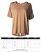 Kalvon-Fu Women's Round Neck Casual Loose Short Sleeve Tees Tops Blouse T-shirt