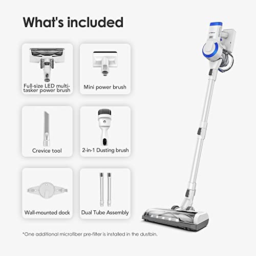 Tineco A10 Cordless Stick Vacuum Cleaner, Lightweight and Quiet, LED