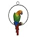 Ruerlity Hanging Parrot Statue Sculpture On Ring Lawn Ideal Decor for Patio Home and Garden
