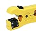 BlueCosto Wire Stripper Cutter for Round / Flat UTP Cat5 Cat6 Coax Coaxial Cable Stripping Universal Tool