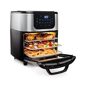 Princess Air Fryer Oven Deluxe, 11 Litre, 1800 watt, 10 Cook Presets, Rotating Basket and Rotisserie Skewer, Digital…