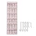 MustQ 24 Pockets Over The Door Hanging Shoe Organizer (Beige)
