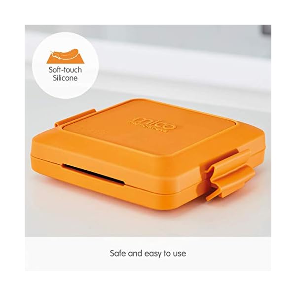 Morphy-Richards-511644-MICO-Toastie-Toasted-Sandwich-Maker-Microwavable-Cookware-Silicone-and-coated-metal-Orange Morphy Richards 511644 MICO Toastie Toasted Sandwich Maker Microwavable Cookware, Silicone and Coated Metal, Orange