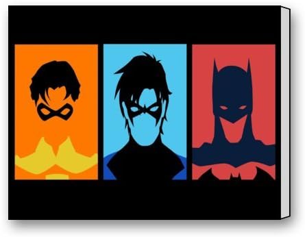 Custom Modern Giclee Canvas Print Wall Art Batman Superhero Canvas Print 14 "x 11" Inch Canvas Painting Wall Art Home Office Decor Artwork