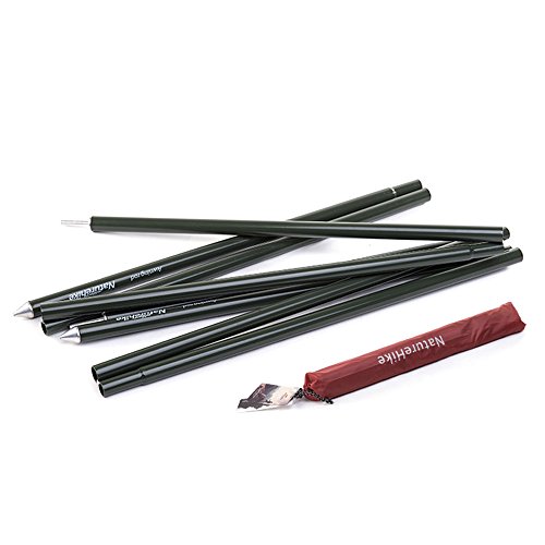 Tentock Aluminium Alloy Tarp Poles Tent Poles Rod Replacement for Tarp Sun Selter Awning Canopy 2pcs/Set