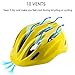 Crazy Mars Kids Bike Helmet Boys Girls Bicycle Skateboard Helmet Yellow M