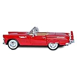 Motormax 1/24 Scale 1956 Ford Thunderbird Convertible Diecast Model Vehicle Yellow