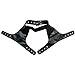 FEESHOW Men's Leather Neck Collar Chest Harness Adjustable Buckle Straps