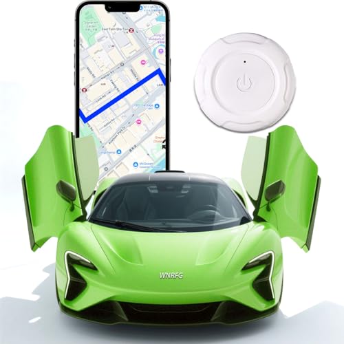 No Monthly Fee GPS Tracker | Real-Time Live Tracking for Car, Vehicle, Kid, Dog | Portable & Hidden Magnetic Design | Worldwide Coverage Without SIM Card | Long Lasting Battery for Anti-Theft