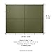 Aqua Quest Safari Tarp Kit - 100% Waterproof Lightweight Bushcraft Camping SIL Tarp - 13x10 Olive Drab Kit