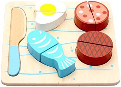 Wooden Toy Cooking Kitchen Food Pretend Play Puzzle Educational Toys (Vegetables)