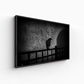 Canvas Wall Art for Living Room, Bedroom Monochrome Landscape Framed Canvas Prints for Home Decoration Ready to Hang - 16x24 inches