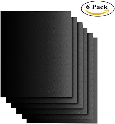 Swity Home 6 Pack Oven Grill Mat, Non Stick Oven Liners, Kitchen Cooking Accessories, Barbecue Pad, Roast Pad, Use as Oven Mat BBQ Grill Mat Baking Sheet, Set of 6
