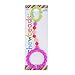 Chewbeads Gramercy Baby Teething Toy - Clip on Teether, Car Seat & Stroller Toy - Baby Links & Teething Ring for Infants & Toddlers - Medical Grade Silicone, BPA & Phthalate Free - Fuchsia