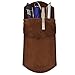 Hide & Drink, Durable Leather Pocket Protector, Pencil Pouch, Pen Holder for Shirt Pockets, Lab Coats, Backpacks, Office & Work Essentials, Handmade Includes 101 Year Warranty (Swayze Suede)