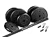 US Weight Duracast 55 lb. Barbell Weight Set with Two 5 lb. Weights, Four 10 lb. Weights, One 4 lb. Two-Piece Threaded Barbell Bar, Two Locking Spring Clips