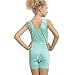 One-Piece Shiny Snowflake Bright Orange Gymnastics Leotard Biketard for Little Girl,140(7-8Y),Green