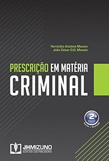 Livro Prescrição em Matéria Criminal