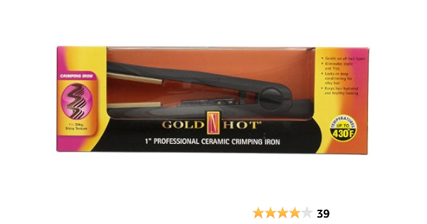 gold hot crimping iron