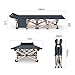 Portable Cot Camping Hammocks & Loungers Folding Camp Bed& Mattress Sets Pillow,PC Side Pocket, Breathable Oxford Cloth, Metal Structure,PE Bed Foot, Load Bearing 400 Kg, 190X75X41CM cotsthumb 1