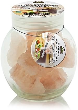 Hiamalayan Chef Chunk Pink Salt Round Glass Jar