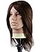 Kalyx Cosmetology Male Mannequin Head with 100% Human Hair for Barber Shops Cutting Practicing Brown Natural Hair(w/o Beard)