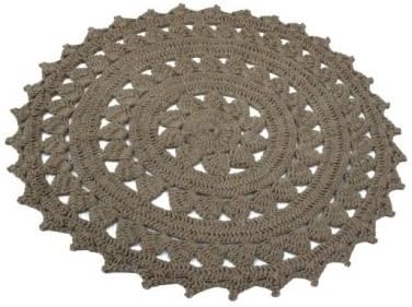Spura Home Bilva Collection 3’ Round Tan 100% Jute Crochet Rug