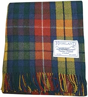 TARTAN TWEEDS Wool Tartan Blanket Picnic Rug