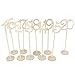 goldblue Wooden Table Numbers with Holder Base for Wedding or Home Decoration (1-20)