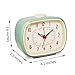Slash Vintage Retro Old Fashioned Quiet Non-Ticking Sweep Second Hand, Quartz Analog Desk Clock, Battery Operated, Loud Alarm (Dark Sky Blue)