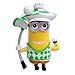 Minions Action Figures | Despicable Me Set of 8 Piece Toys Cake Topper + Minion Stickers