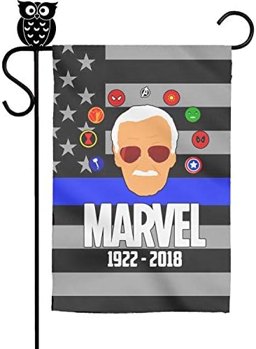 Ukdsdadd Autumn 12x18 Garden Flag Super-Stan-Lee- Outdoor Single Side Home Yard Flag Decor