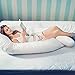 Pregnancy Pillow Full Body Maternity Pillow 55Inch Comfort U Body Back Support Nursing Maternity Pregnancy Pillow with Removable Cover