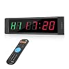 Riiai Programmeerbare LED Interval Timer Real Time Clock Stopwatch Sport met afstandsbediening voor Crossfit, Tabata…