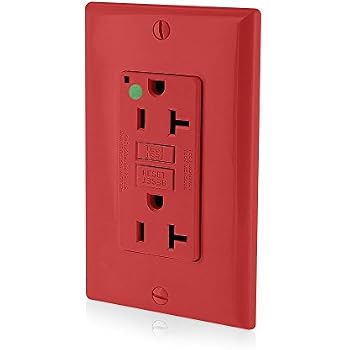 Leviton GFNT2-HGW 20A 125V GFCI-Steckdose – Selbsttest, Krankenhausqualität, Nicht Manipulationssicher, Weiß